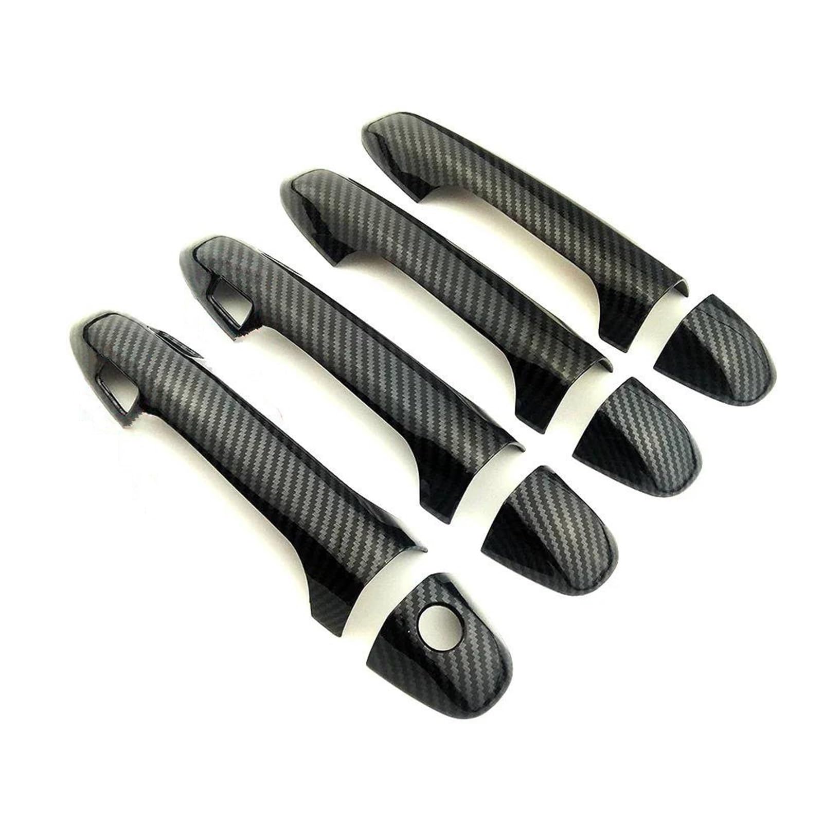 YUEYZHK Handle Trim Car Exterior Door Handle Cover Trim Protection for Toyota for Highlander for Kluger 2015-2019 XU50