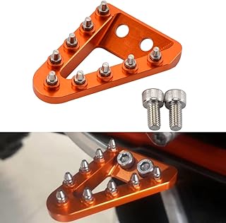 NICECNC Orange Rear Brake Pedal Step Plate Tip Compatible with KTM 125-450 XC/XCF/SX/SXF 2016 125-150-250-300-350-450-500 XC/XCF/XCW/SX/SXF/EXC/EXCF/TPi/6D 2017-2022,See Fitment