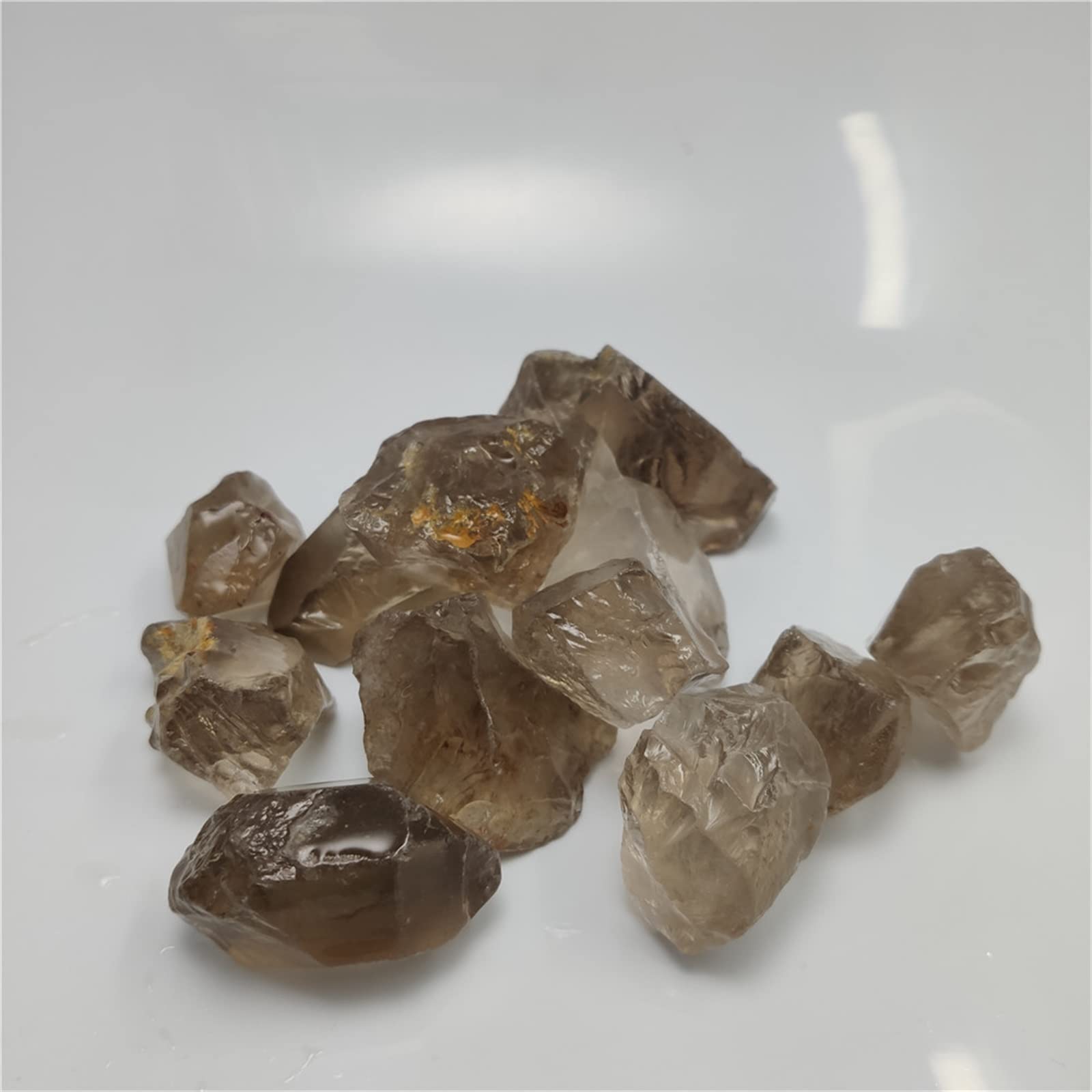 1PC o 100G qualità Cristallo di Quarzo fumé Naturale Quarzo fumé Naturale Cristalli Caduti Quarzo Ghiaia Pietra Regalo Collezioni di casa (Color : 100g, Size : 2-4cm)