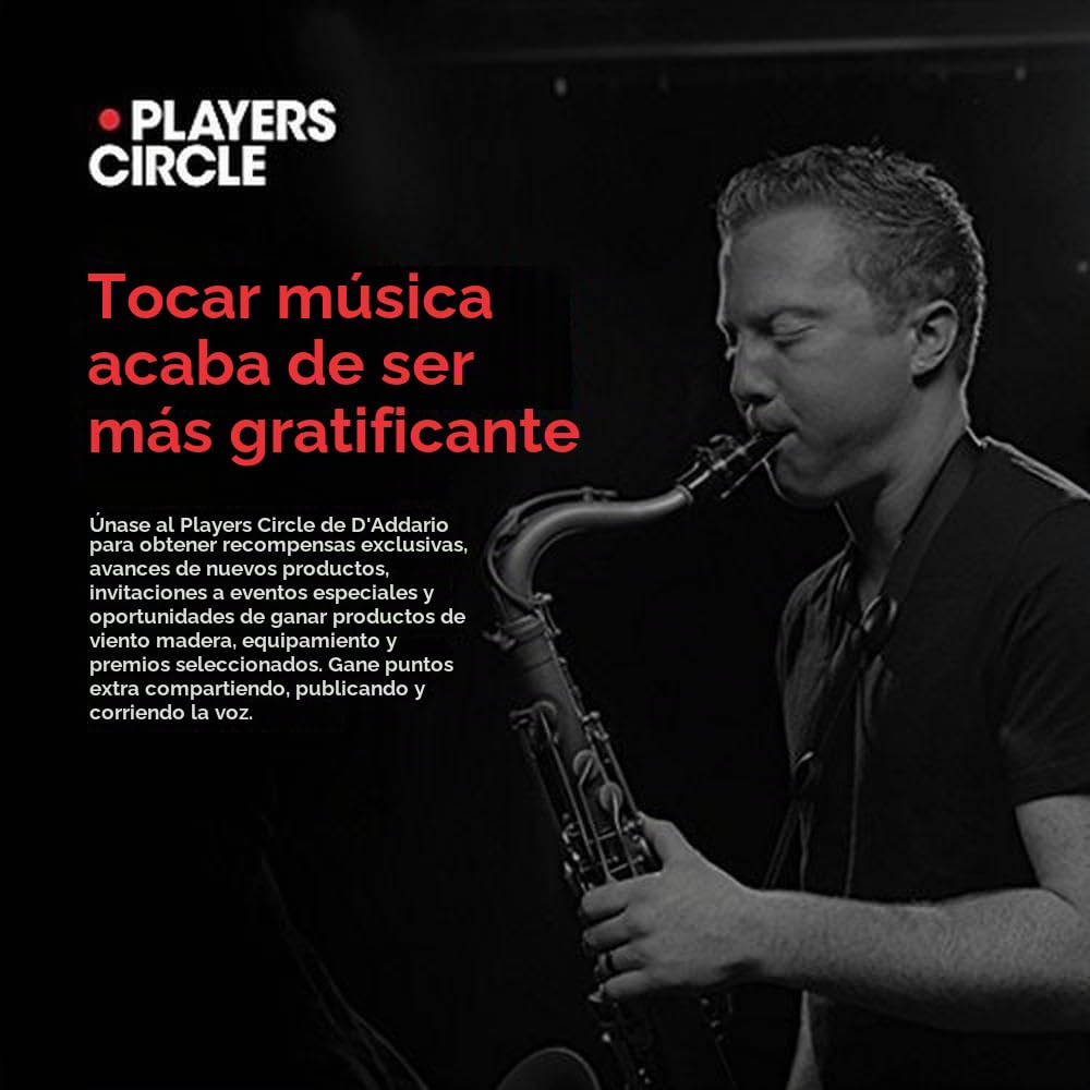 D'Addario Plasticover Cañas Sax Tenor Fuerza 2.5, Paq. 5