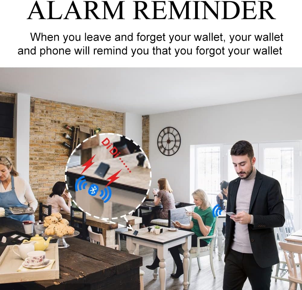 anti lost trackable wallet for men mens wallet with gps position locator bluetooth tracker