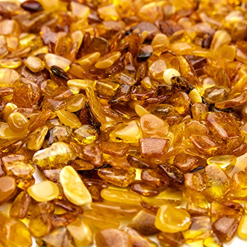 Amber Stones Polished and Raw 100% Natural Baltic Chips Resin Ambar Piedra for DIY Crafting Jewelry and Beading Loose Beads (No Holes) - Image 2
