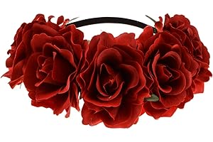 June Bloomy Rose Flower Crown Garland headpiece - Inspire Your Floral Fantasy