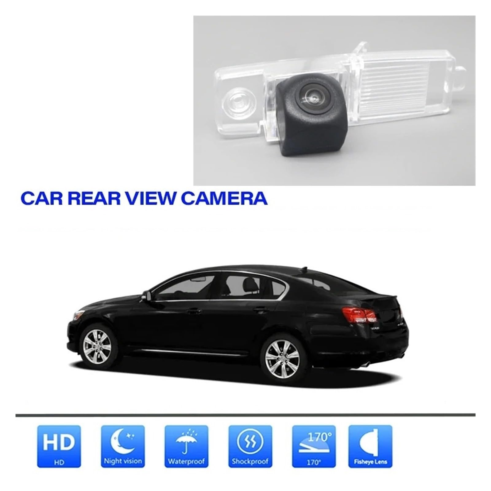 Zamiennik kamery cofania do Lexus GS GS300 GS350 GS430 GS460 GS450h 2005~2011 CCD noktowizor kamera cofania kamera cofania kamera cofania kamera cofania (kamera bezprzewodowa) (kamera)