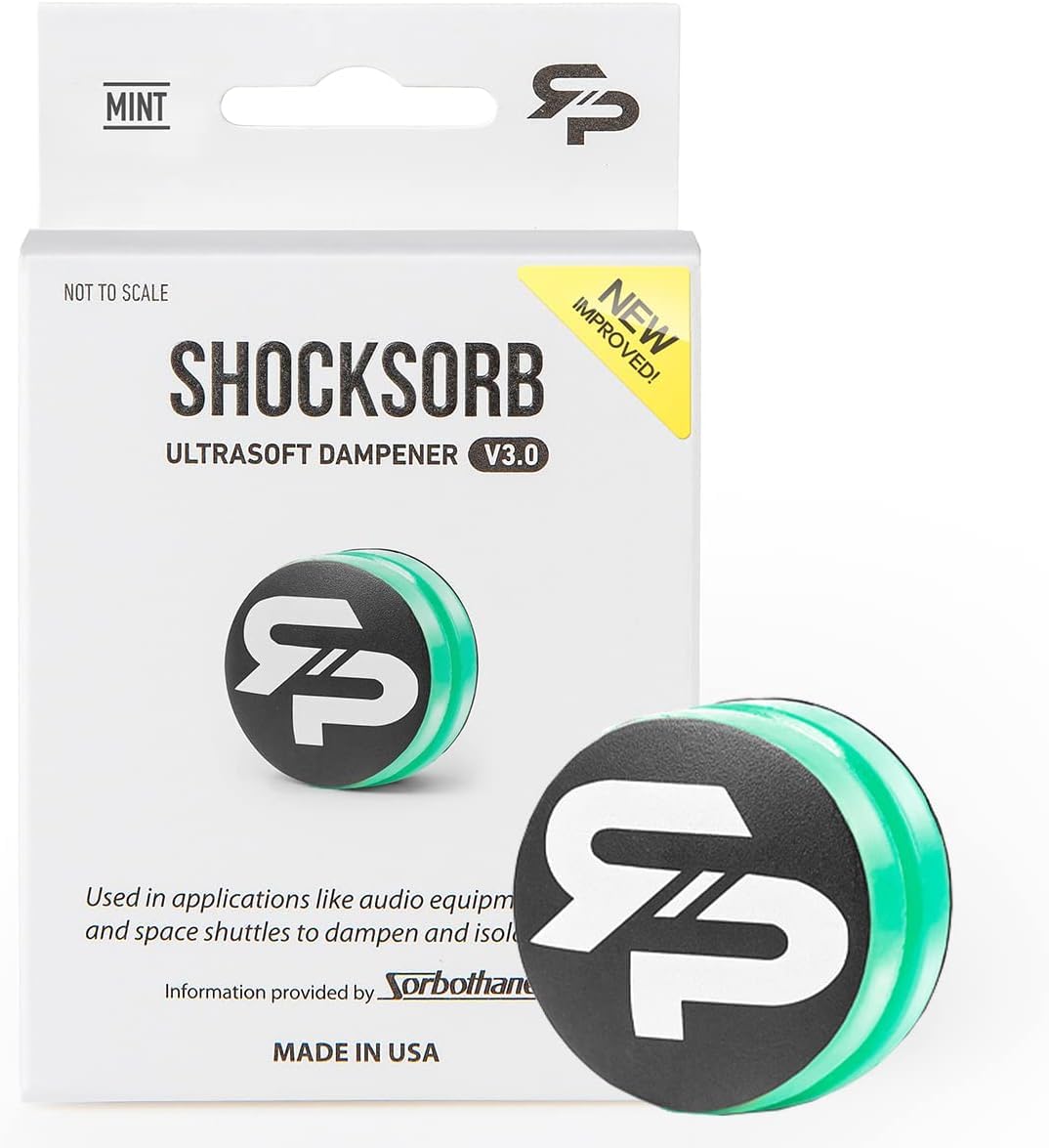 RTP Tennis Racket Vibration Dampener - ShockSorb Original or Ultrasoft V3