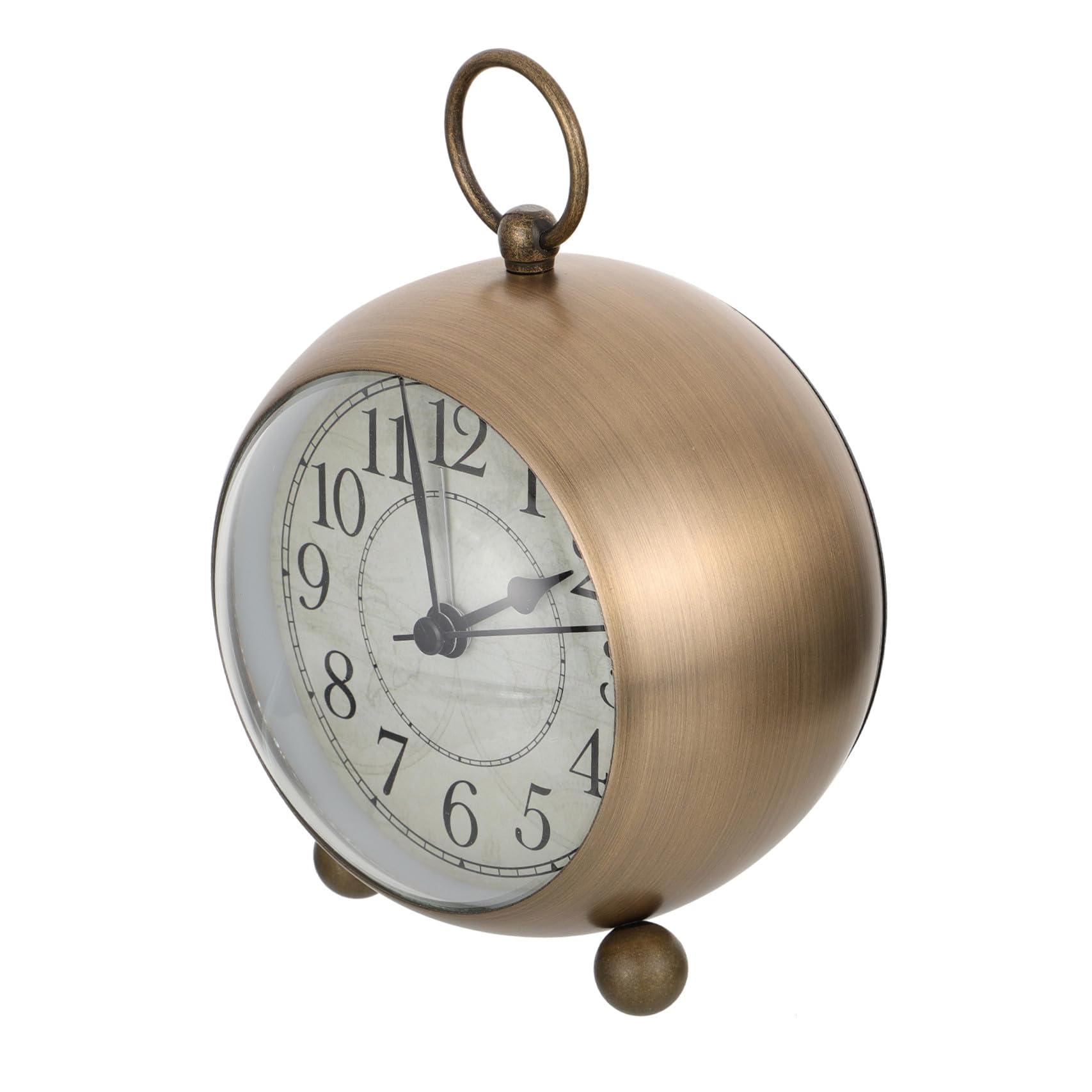 jojofuny Orologio Vintage in Ferro e Vetro con Luce Notturna, Silenzioso