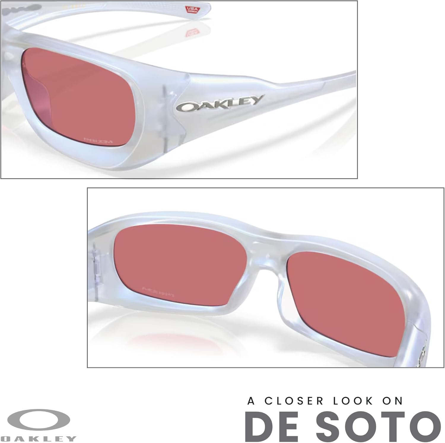 Oakley OO9494 De Soto Rectangle Sunglasses For Men For Women+ Bundle Accessory Leash Kit, Microfiber Pouch