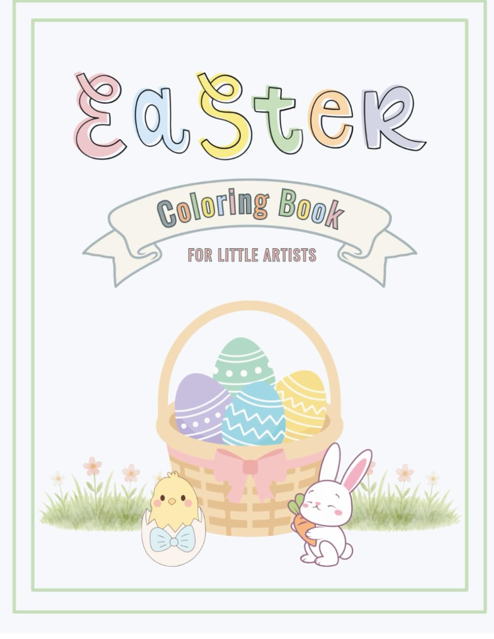 Spring & Easter Coloring Book for Kids Ages 3–7: Simple Designs for Little Hands
