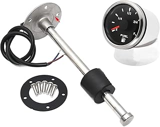 Unidad de envío de combustible Indicador de nivel de combustible/agua de 52MM con Sensor de nivel de combustible de 150MM, 200MM, 250MM, 300MM, 400MM, indicador de nivel de combustible de tanque de lí