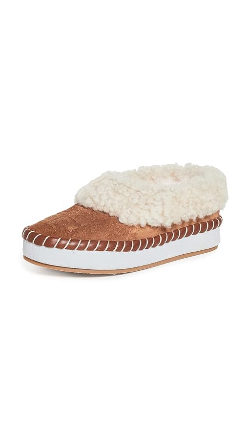 【TORY BURCH】Shealing Slipper★あったか★カワイイ☆送料無料 Amazon.com | Tory Burch Women's Shearling Slippers, Toasted