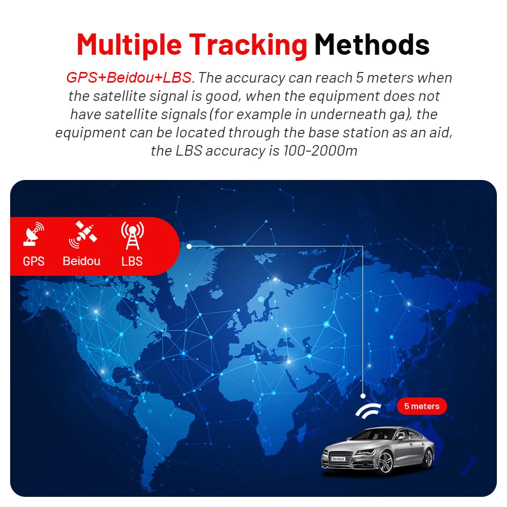 TKMARS GPS Tracker 4G OBD2 Stecker für Auto, Fahrzeuge, LKW, Diebstahlschutz Online weltweit mehrere Alarmmodi Echtzeit-Tracking mit kostenloser App ohne ABO