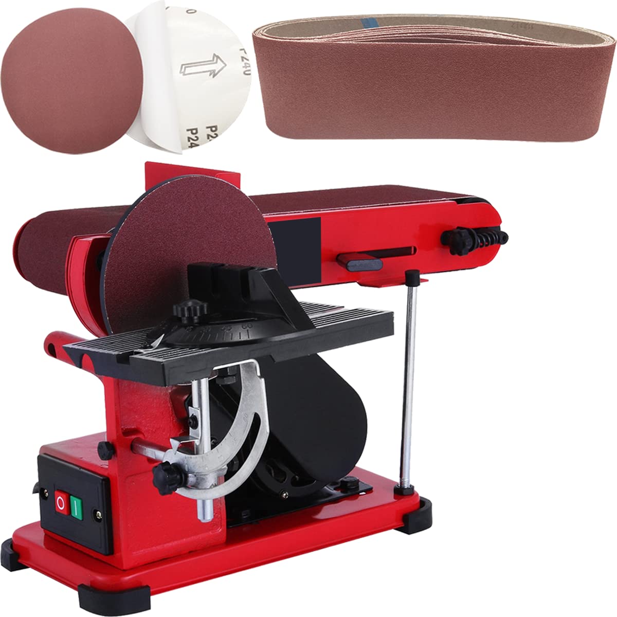 22 pièces Kit de Ponceuses à Bande.100 x 915 mm Bande Abrasive Chaque 2X80/120/150/240/400.Lot de 12 disques abrasifs Autocollants 150 mm Chaque 2X60/80/120/180/240/320 Bandes Abrasives Mixte -FEIHU