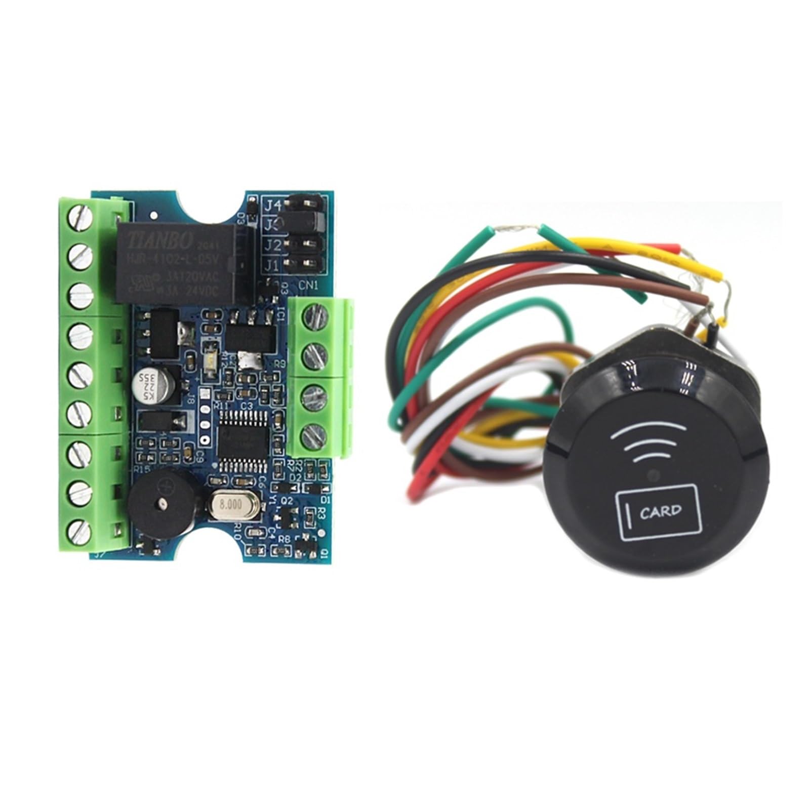 Kit relè modulo di controllo accessi per serratura magnetica con lettore di schede RFID Wiegand per sistema di porte, supporta 1000 utenti