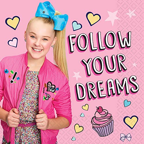 Serviettes JoJo Siwa pour nettoyer les petits accidents d'anniversaire