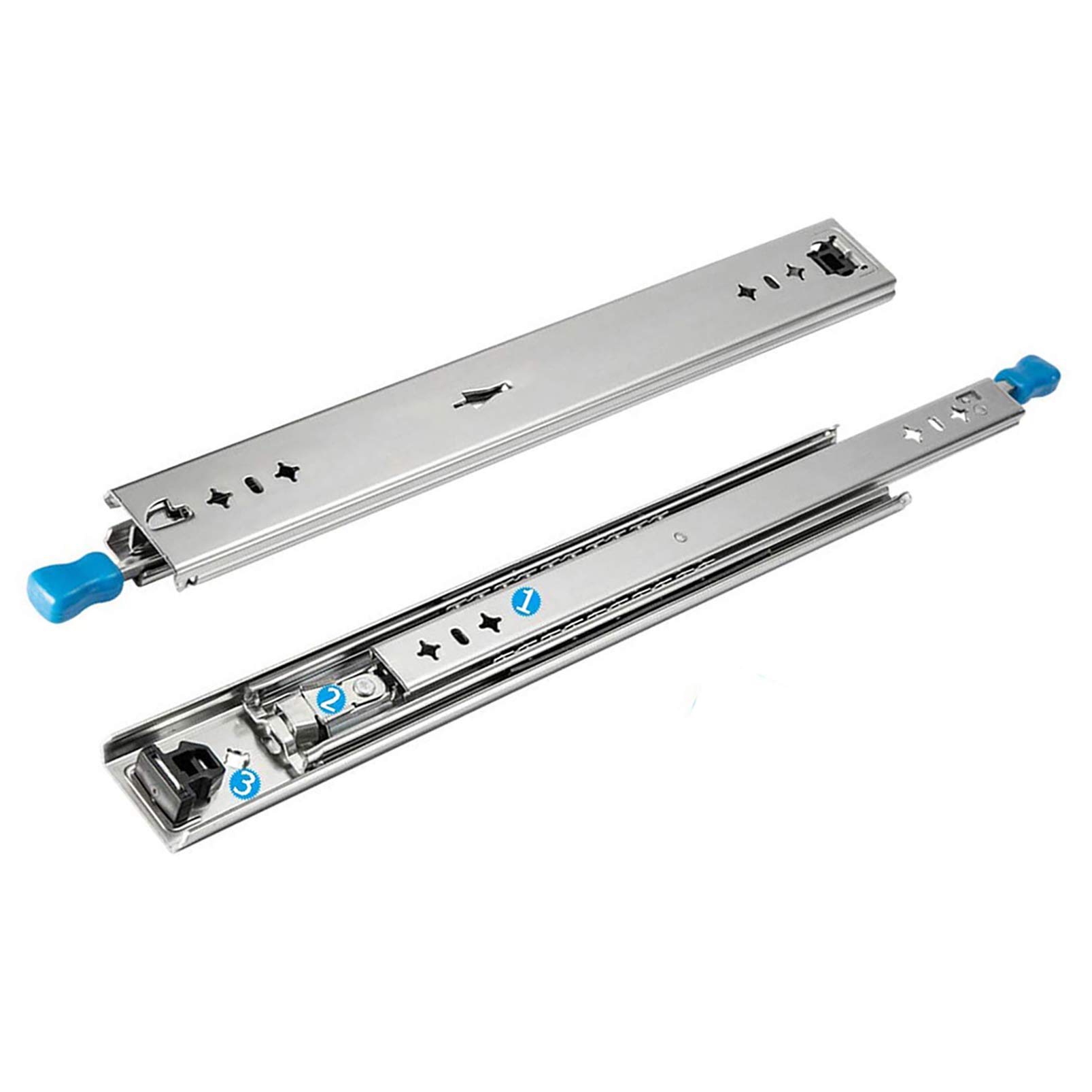 Glissière de tiroir à extension complète et rail télescopique à billes 250-1300mm