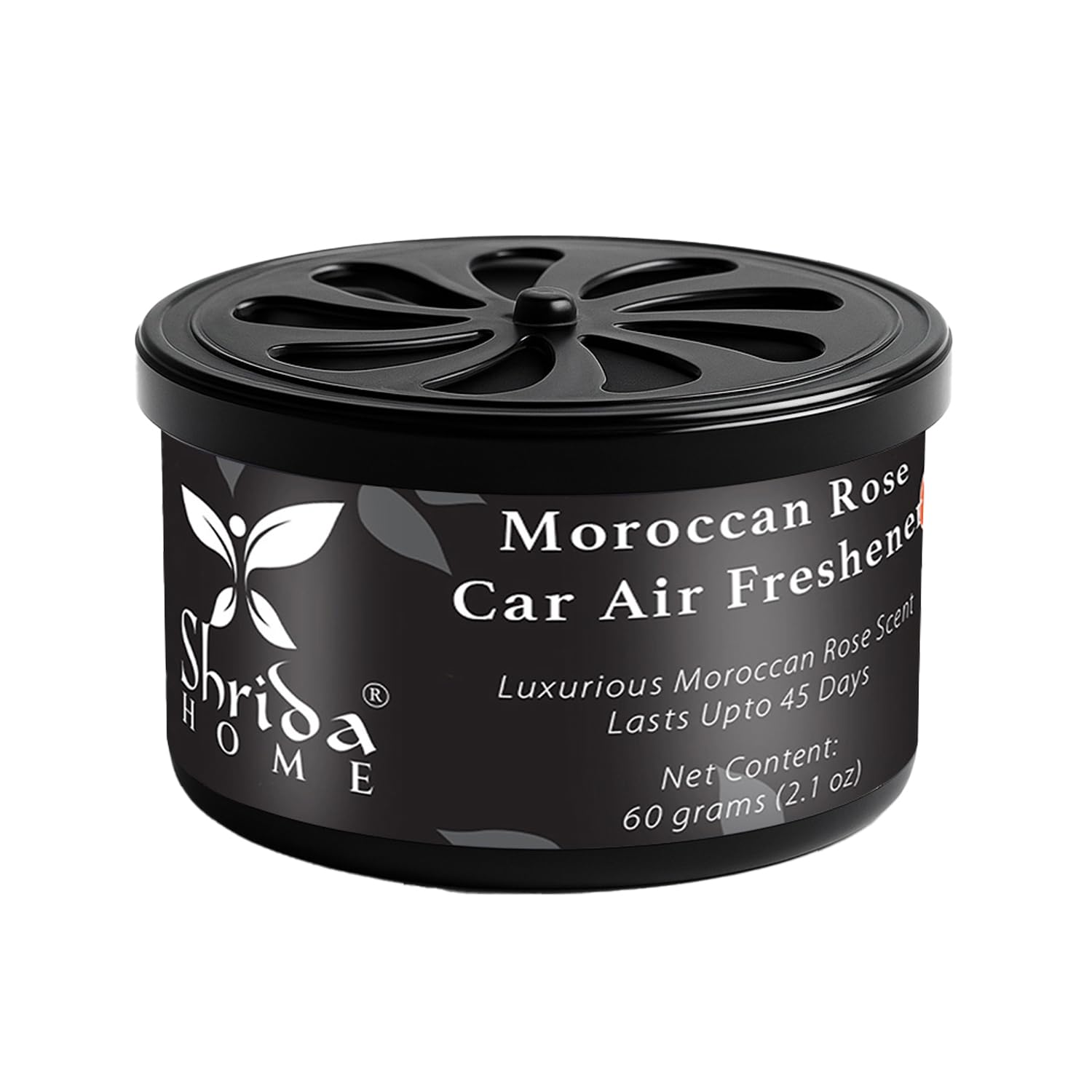 60g Moroccan Rose Car Air Freshener Gel, Long-Lasting Organic Essential Oil Car Perfume, Luxury Floral Gel Diffuser, Natural Odor Remover, Spill-Proof Car Scent for Dashboard & Vents