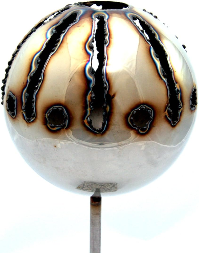 Gebrüder Lomprich Gartenfackel Grinsefratze XL - Feuerschale Mit 1L Brennpaste