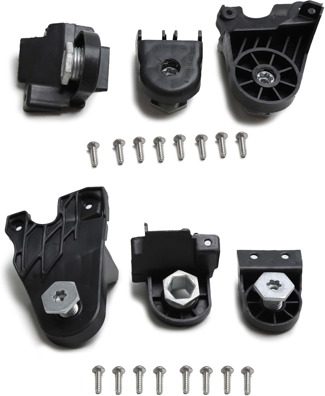Left & Right Front Headlight Repair Bracket Mount Kits A2058205902 A2058206002 Compatible with Mercedes-Benz C Series C200 C260 C300 C43 AMG 4MATIC W205 S205 C205