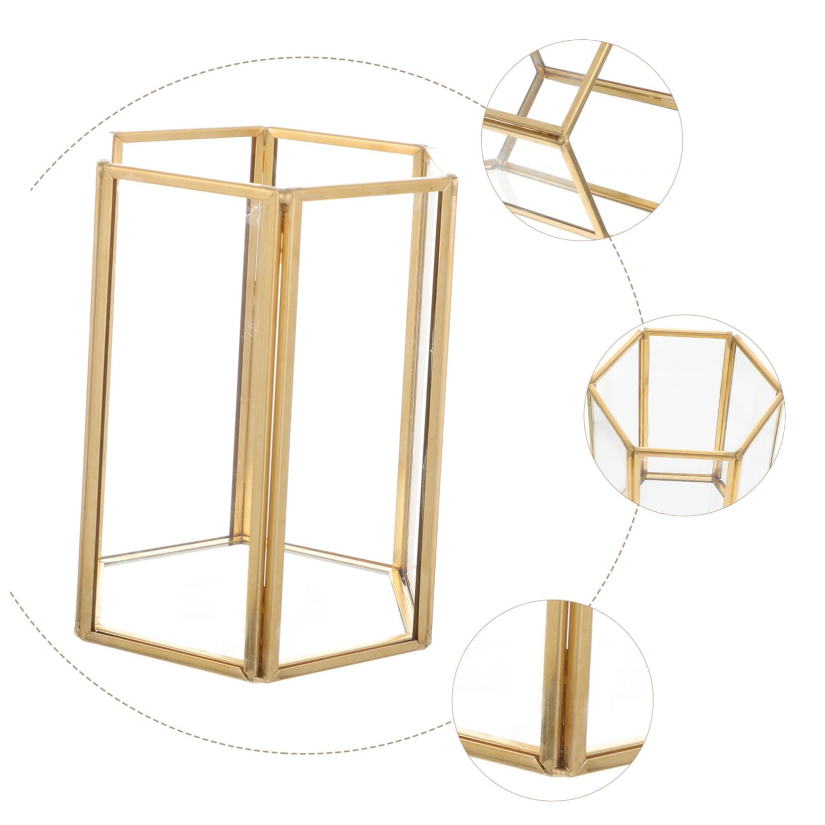 Porta Pennelli Da Trucco in Acrilico Trasparente Organizzatore Di Pennelli Cosmetici Ampia Capacità Da Scrivania Per Uso Domestico e Regalo Elegante