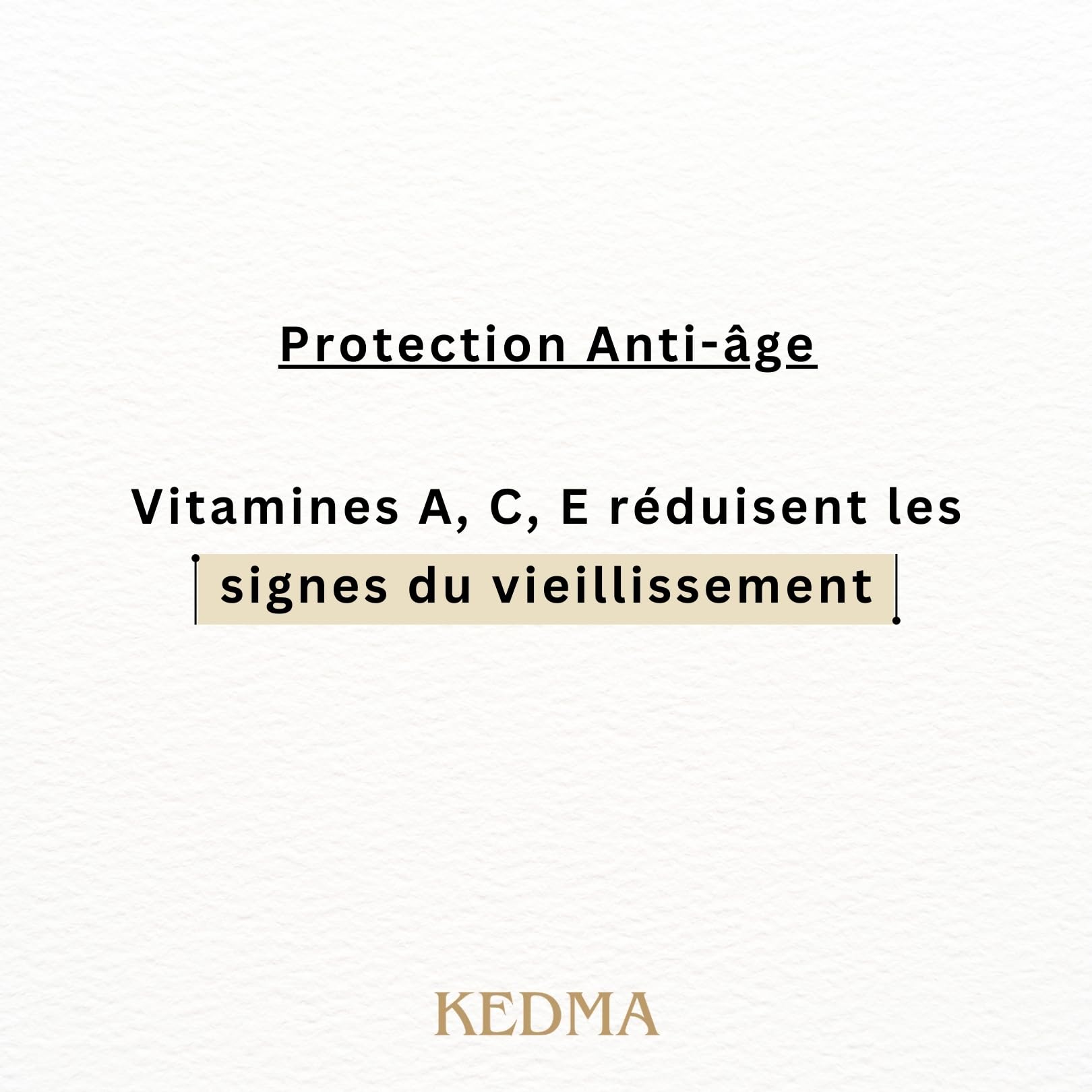 KEDMA - Sérum Minéral Anti-Âge - Hydratant & Revitalisant pour Peau - 30ml | Le sérum minéral hydrate, revitalise et aide à lisser l’apparence des signes de l’âge pour un teint éclatant.