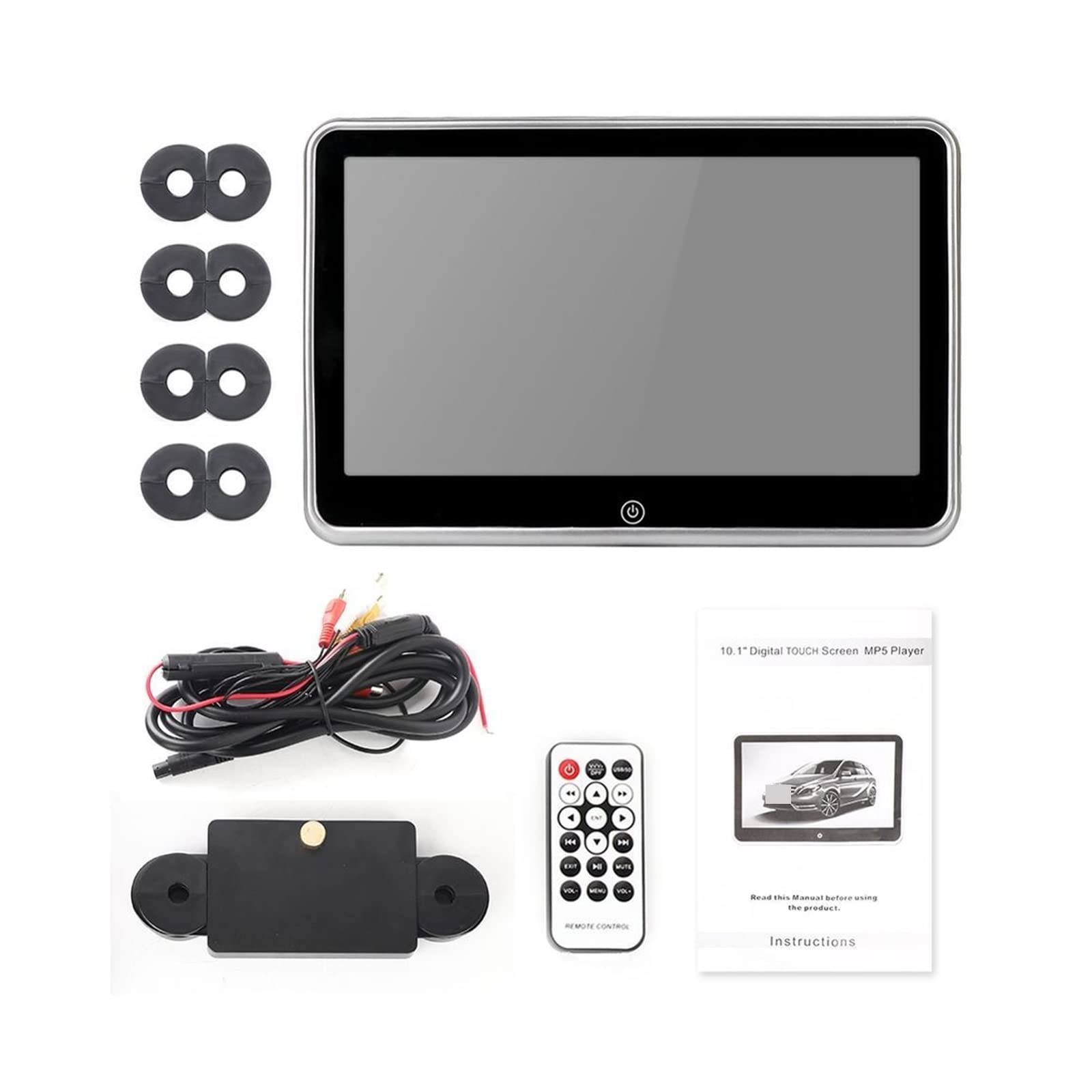 Odtwarzacz samochodowy montowany na zagłówku, 10-calowy ultra-cienki Monitor montowany za zagłówkiem samochodu Odtwarzacz MP5 Link FM HD 1080P Ekran wideo z odtwarzaczem multimedialnym USB/SD(8 inch