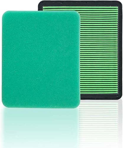 HEYZLASS Filtro de aire GCV160 + prefiltro, compatible con Honda Engine GC160 GC190 GCV190 GX100 17211-zl8-023, reemplaza el limpiador de aire plano