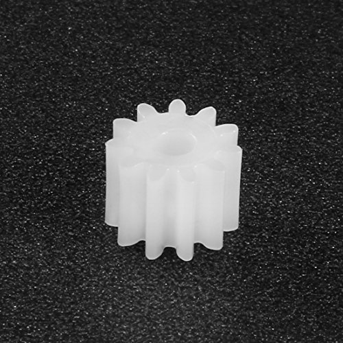 Image of uxcell 10pcs Plastic Gears 11 Teeth Model 112A Reduction Gear Plastic Worm Gears for RC Car Robot Motor