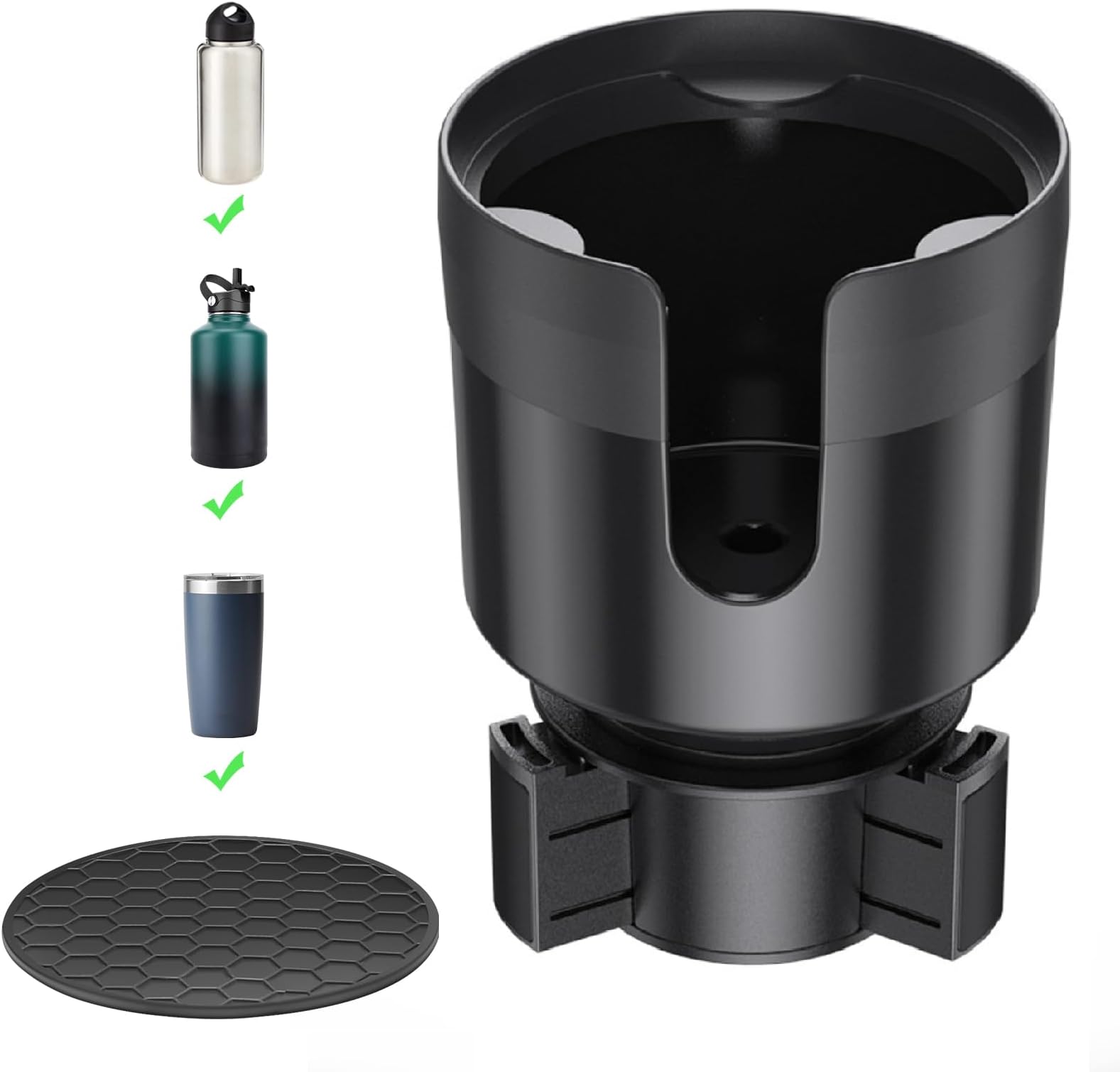 CGEAMDY Car Drink Holder Table Tray, 360° Adjustable Car Table With - View #5