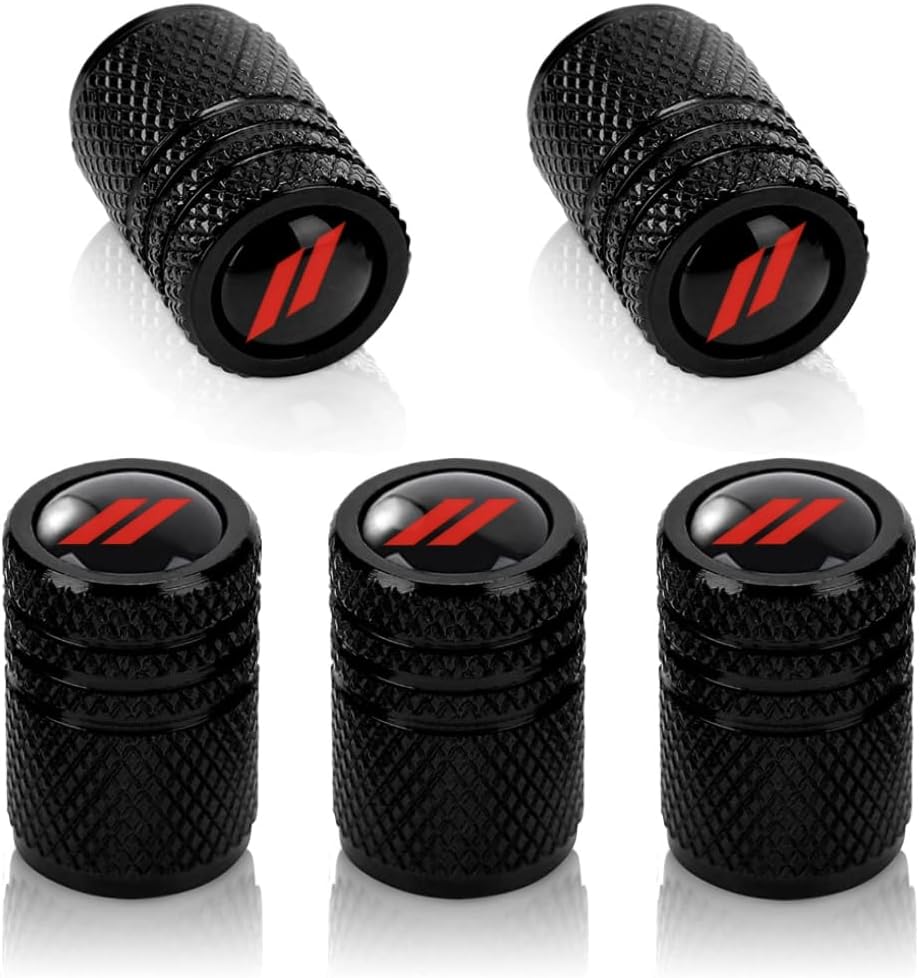 Car Tire Valve stem Covers Compatible with Challenger Charger Dart Durango Journey ram and More Tire Valve Stem Caps Metal Material Fashion Sports Car Decoration