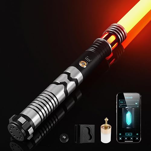 CUSTOM SABER Smooth Swing RGBX - Sable de luz infinito cambio de color control de movimiento 12 fuentes de sonido sable de luz de duelo pesado sable CUSTOM SABER Smooth Swing RGBX - Sable de luz infinito cambio de color control de movimiento 12 fuentes de sonido sable de luz de duelo pesado sable
