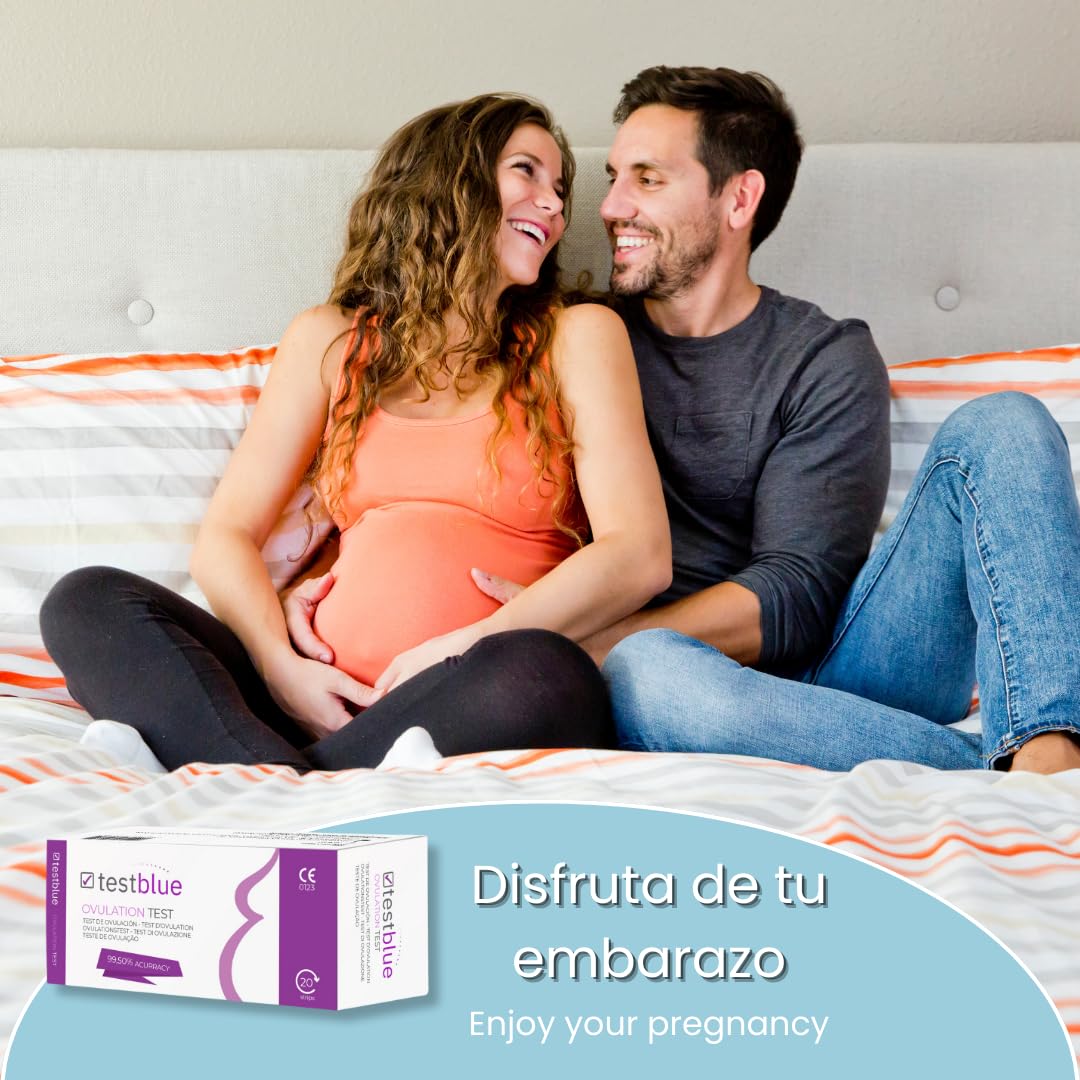 Test d'ovulation ultrasensible Pack de 100 | Test d'ovulation et de fertilité détecte vos jours les plus fertiles| Test d'ovulation rapide facile à utiliser avec des résultats précis