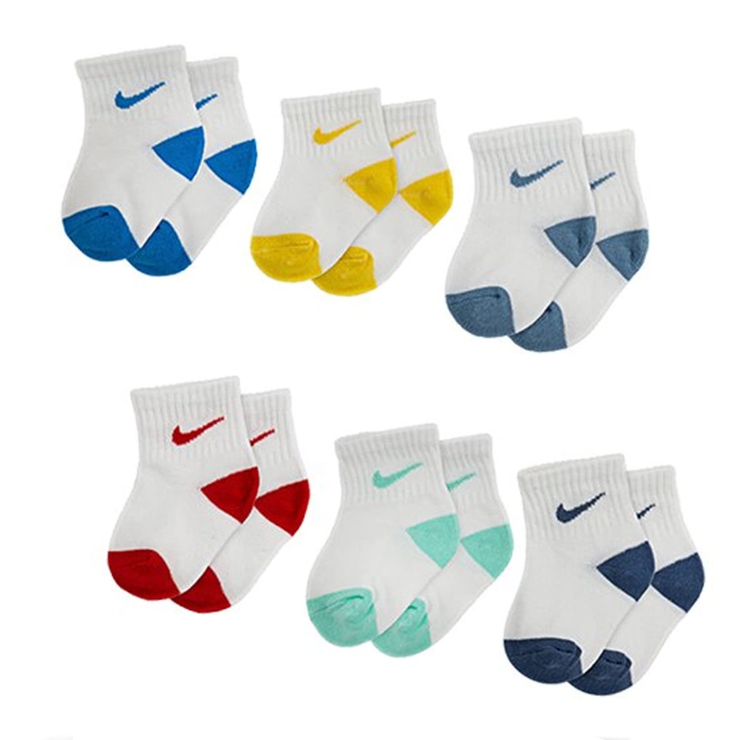 NIKE Mens Basic Pack Crew Calze Multicolor Unisex Mn0299-u3h SOCKS, Multicolor, 12 Months EU