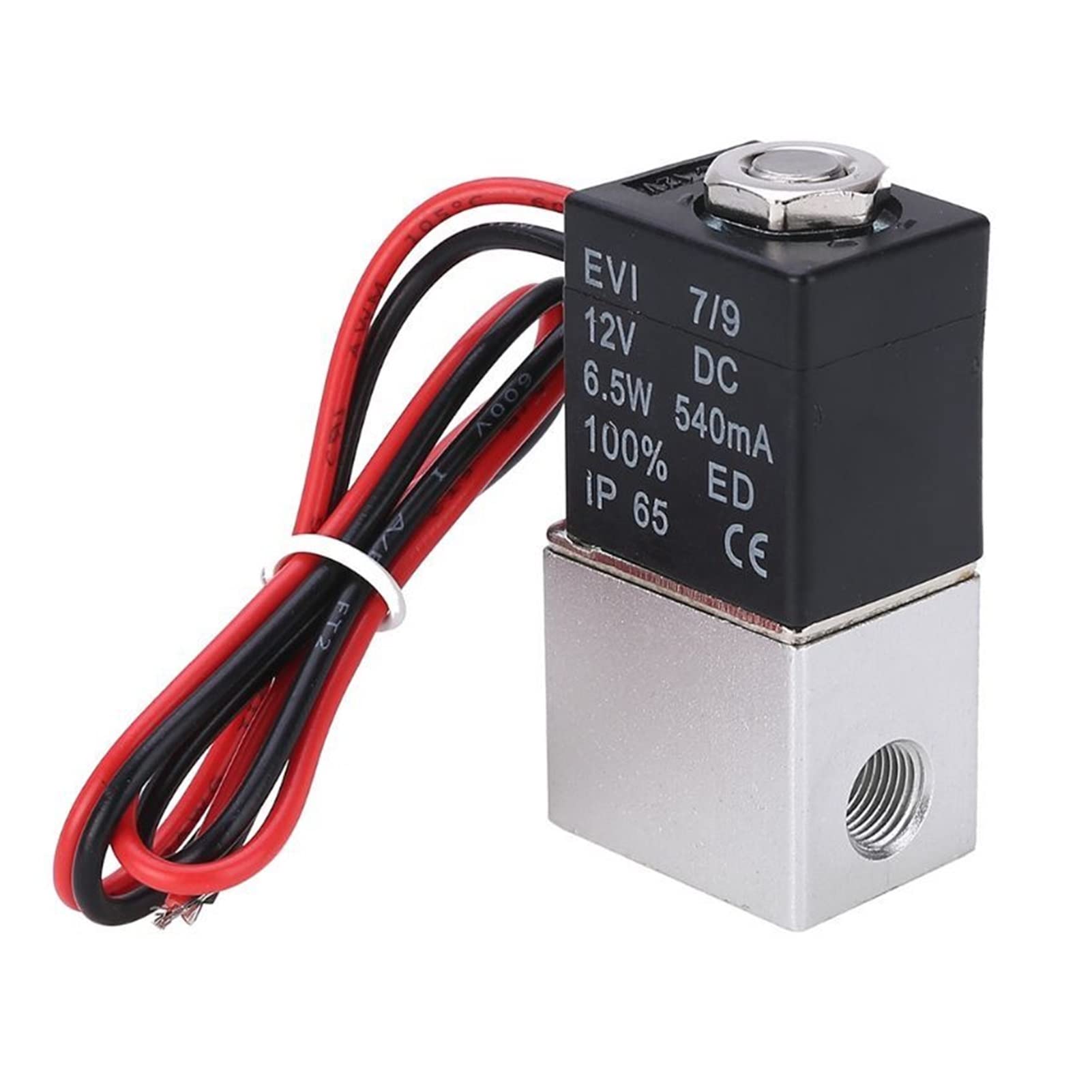 Tredswqcv One Color Valve 2V025-08 Air Pneumatic 1/4" Electromagnetic Solenoid Dc12v/Dc24v/Ac220v Voltage (Voltage : 12V)(12V)