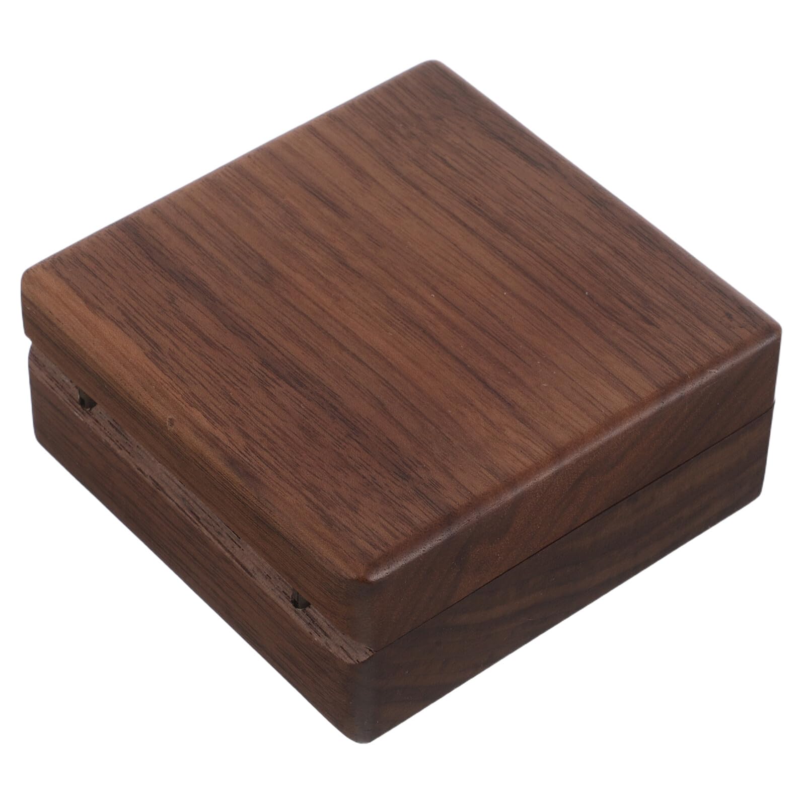 Caja de madera natural Hemobllo de 9 cm, organizador elegante con acabados artesanales 8
