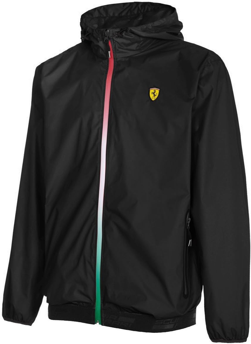 Scuderia Ferrari Men's Formula 1 2017 Black 100% Polyester Windbreaker F1