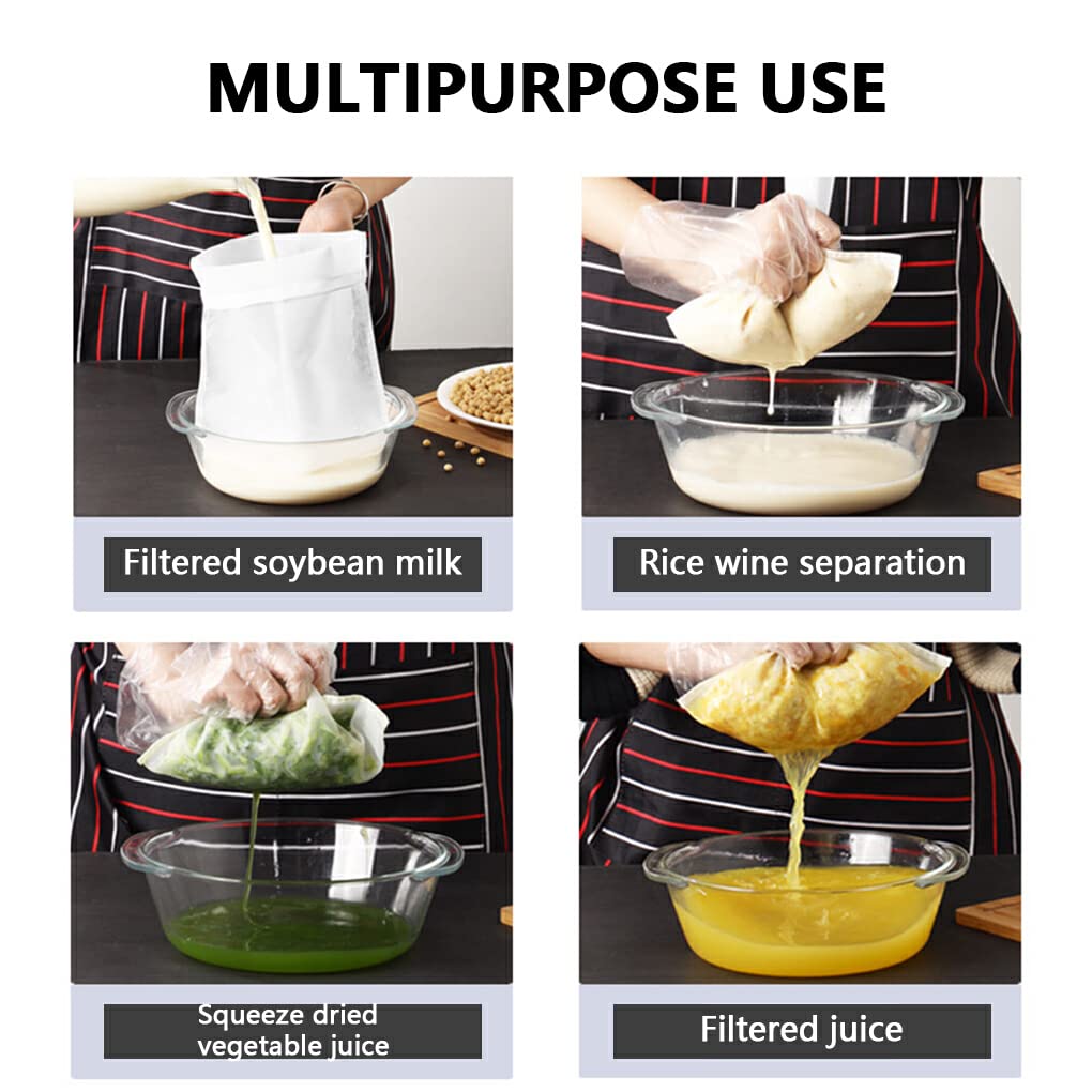 Stainless Steel Fine Mesh Strainer for Soy Milk, Juice