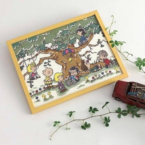 ホビーラホビーレ HOBBYRA HOBBYRE クロスステッチフレーム＜スヌーピーと大きな木＞のサムネイル