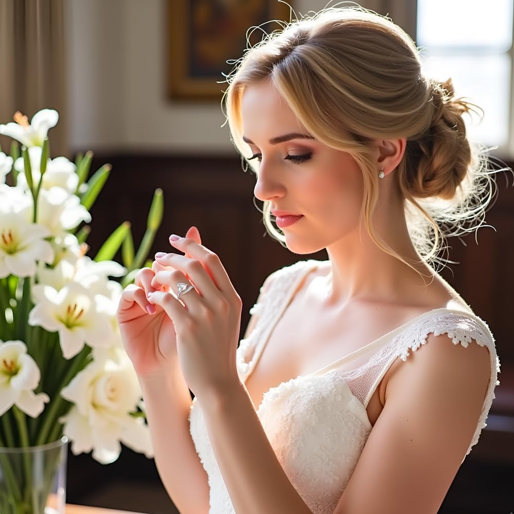 Calla Lily Gifts Calla Lily Ring for Women Sterling Silver Adjustable Ring Flower Open Design Elegant Jewelry for Women - Image 3