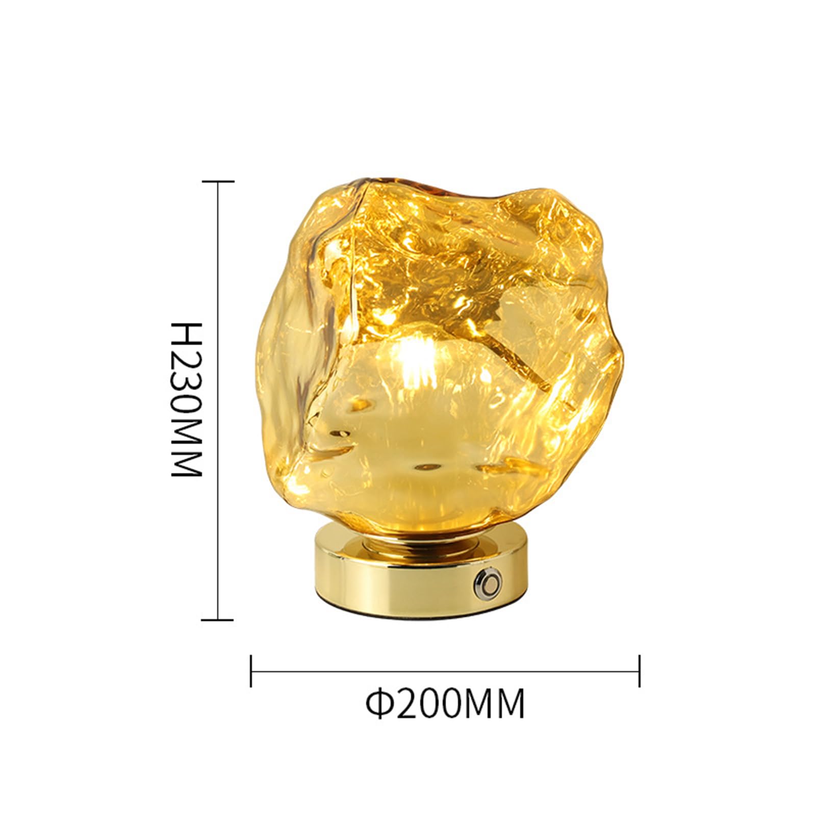 LAI HO Lámpara De Mesa Recargable, Lámpara De Lava LED,3 Temperatura De Color Dimmable Con Interruptor Táctil,Iluminación De La Atmósfera Para Dormitorio Sala De Estar Estudio Colegio