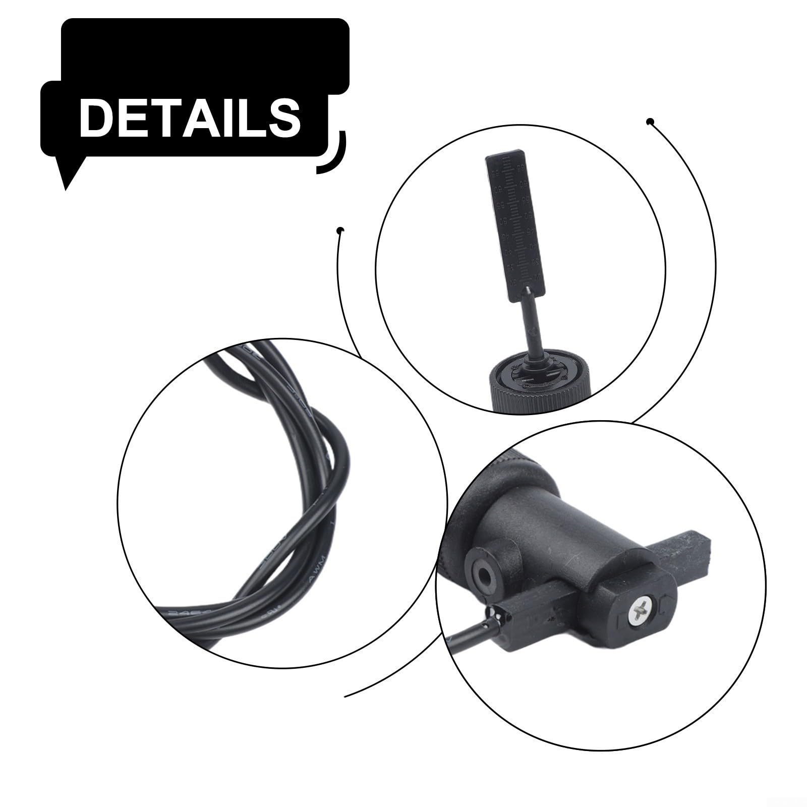 Paddle Flow Switch 100V FS-10 Wasserdurchflusssensor mit einstellbarem Durchflussregler für Wärmepumpe, Warmwasserbereiter und Zentralklimaanlagen, Schwarz
