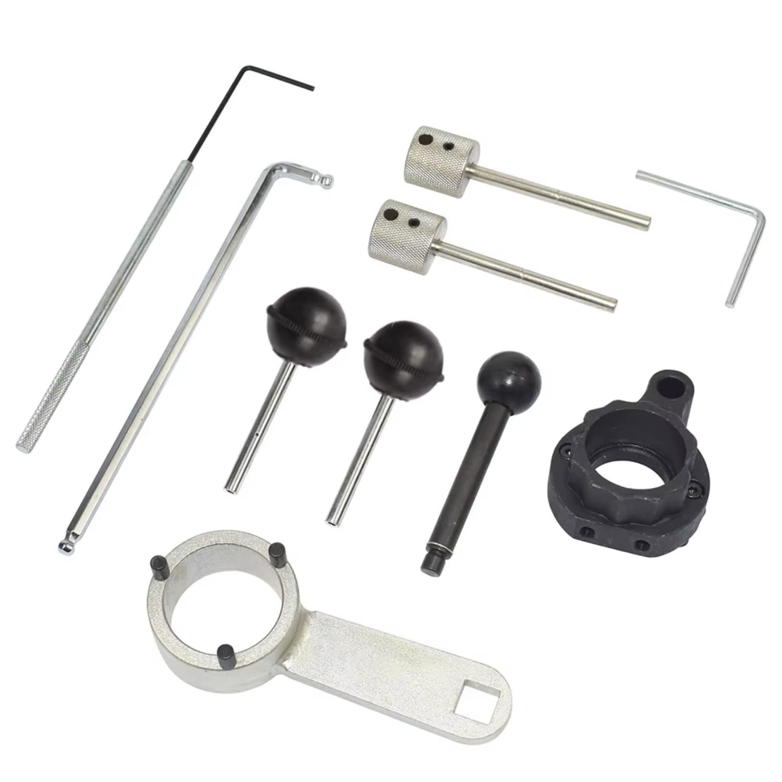 Compatible con Skoda 1,4 1,6 2,0, Motor Diésel, Eje De Leva, Correa De Distribución, Herramienta De Mantenimiento, Herramientas T10265 T10060A T10051 Kit Calado Distribucion