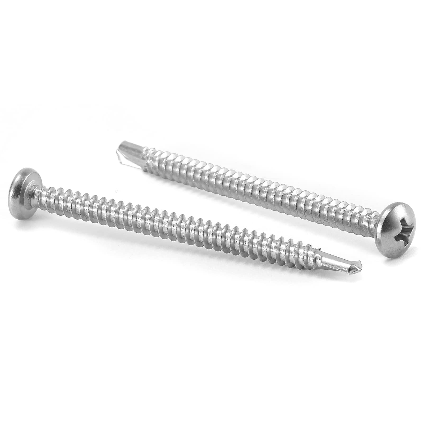 10 x 1 Sheet Metal Screws - 100 Pack Stainless Steel -14 10 x 1 Sheet Metal Screws - 100 Pack Stainless Steel -14