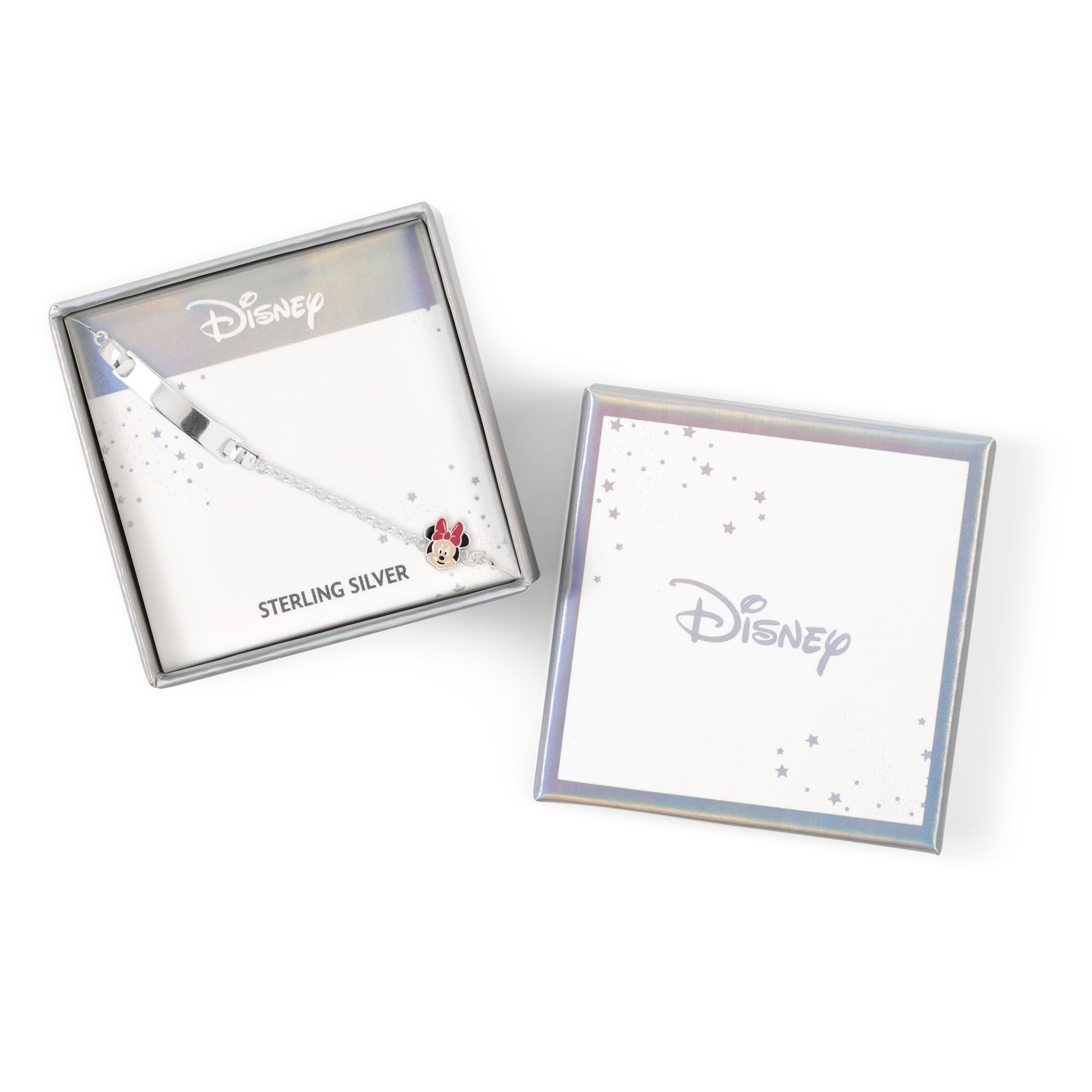 Disney Braccialetto in argento Sterling 925 con placca di Minnie