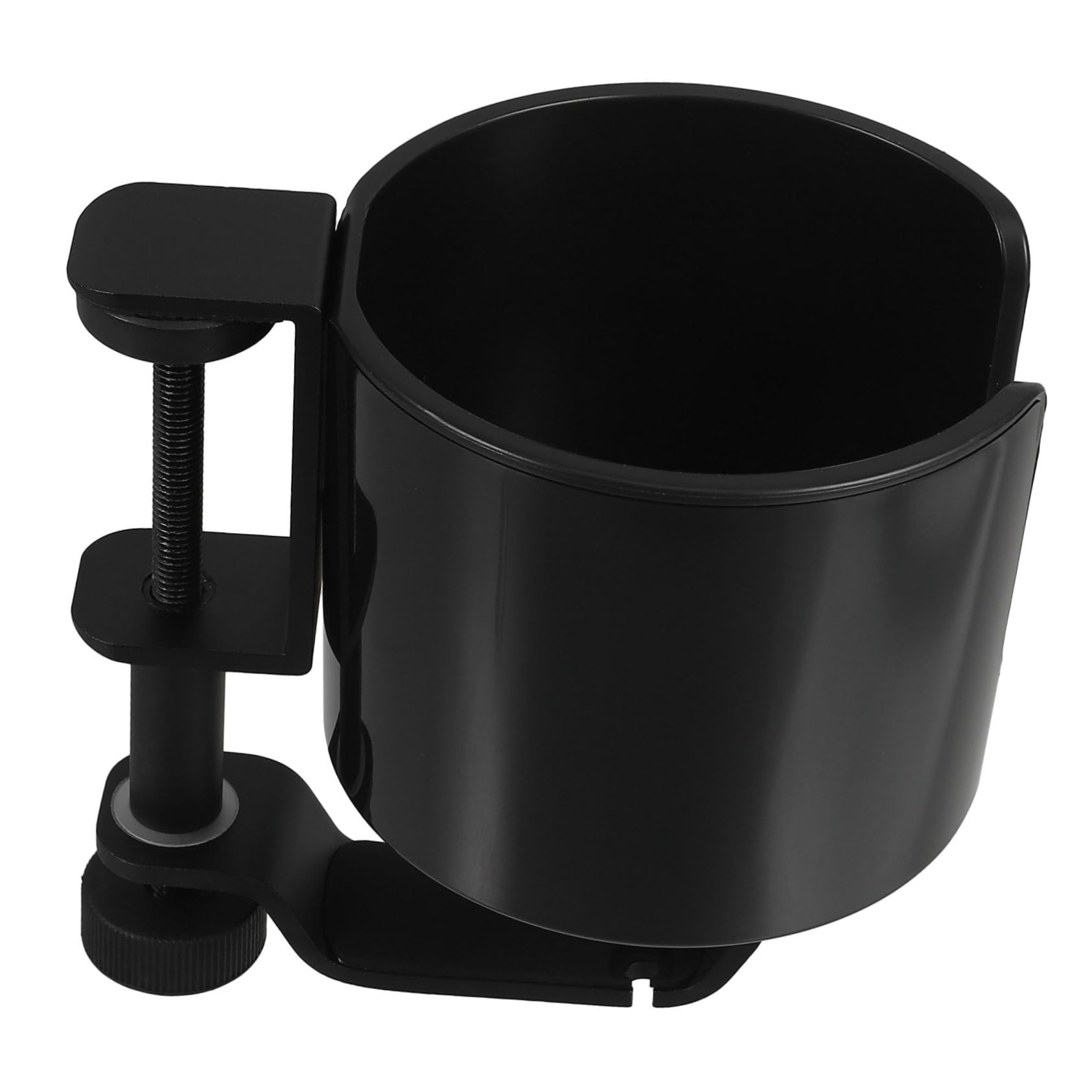 Alipis Portabicchieri da Tavolo Diametro 4 Pollici in Lega di Alluminio e Plastica, Facile da Installare con Gancio Porta Cuffie Rotante per Scrivania e Gaming Desk