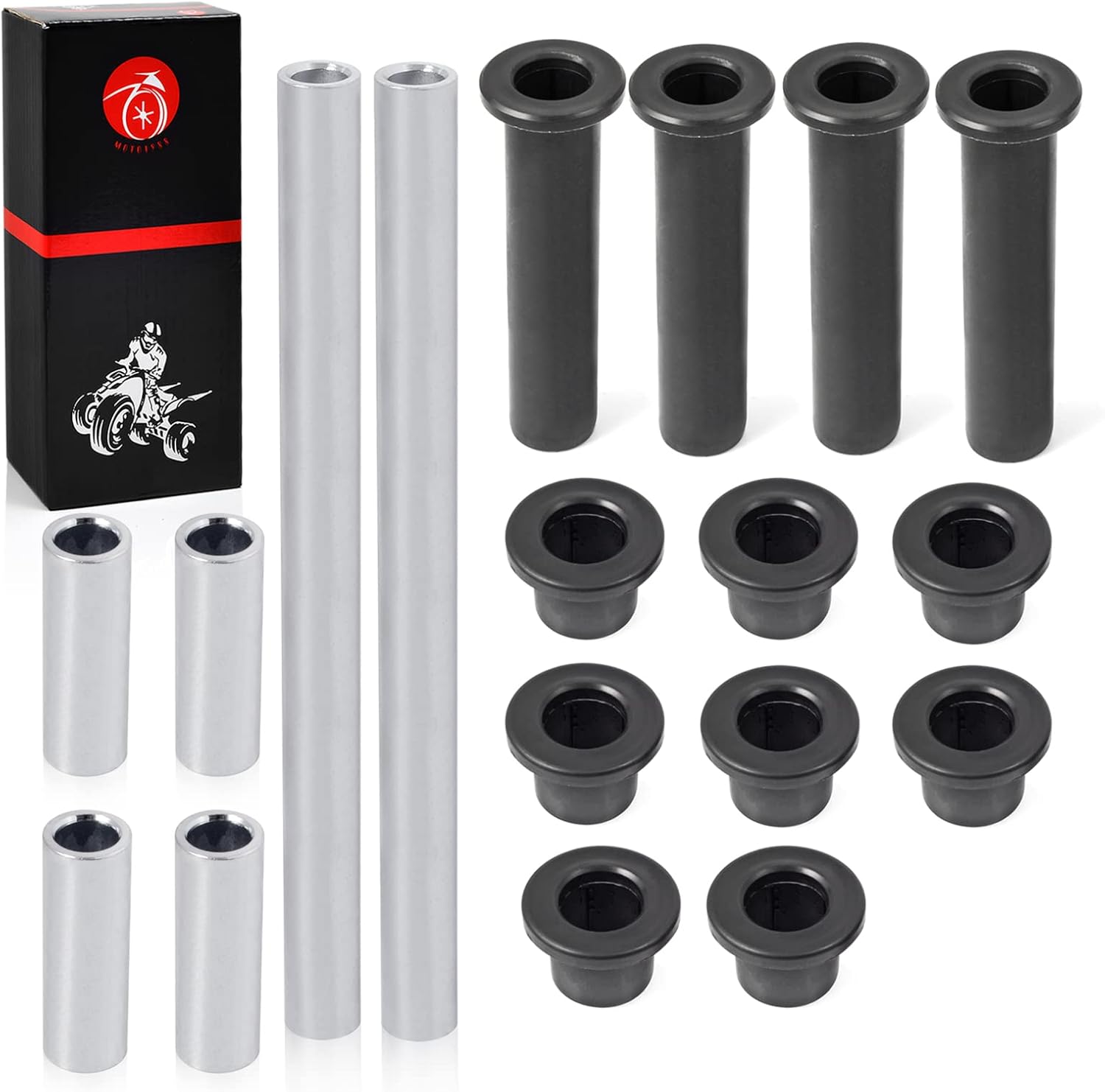 All 4 Front Lower Upper A-Arm Bushing Pin Kits For CAN AM COMMANDER Max 800 800R 1000 2011-2020 706201062 706202088 706202445