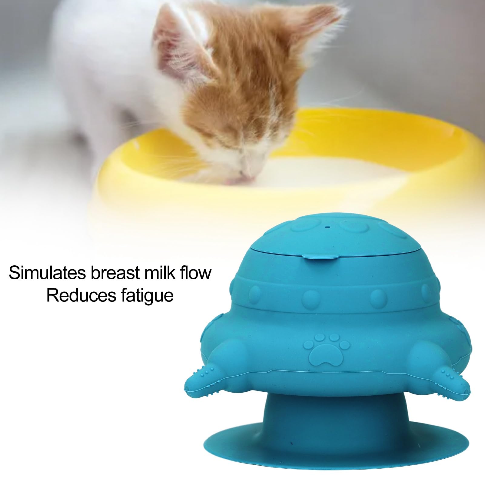 Mangeoire à Lait pour Chiots, Matériau en Silicone, Nourrit Les Chiots ou Chatons Nouveau-nés, Convient aux Propriétaires d'animaux, aux éleveurs ou aux Experts Vétérinaires