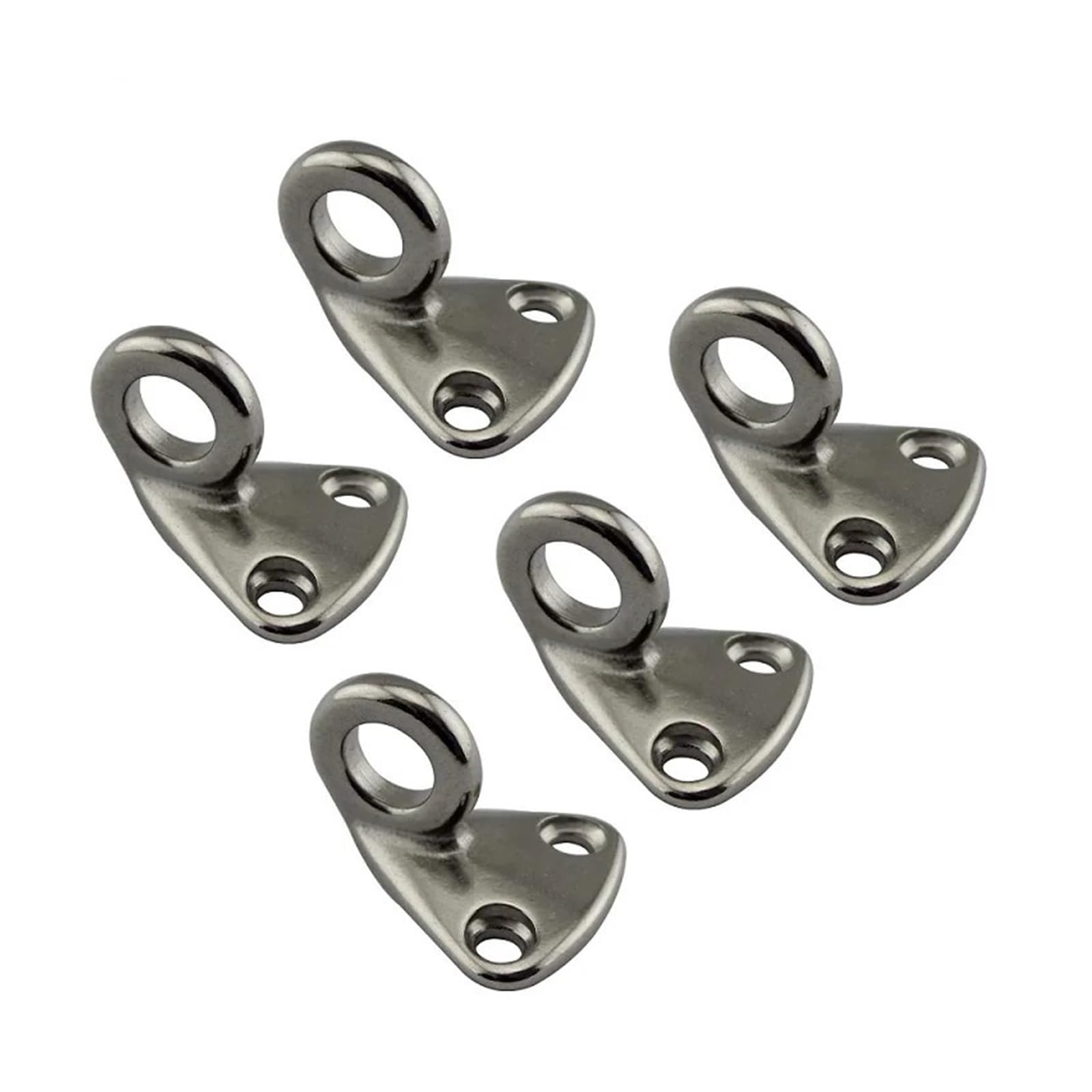 Kjueq One Color 5Pcs 316 Stainless Steel Marine Boat Fender Hook With Closed Eye Sail Boat Fender Hook Yacht Hardware
