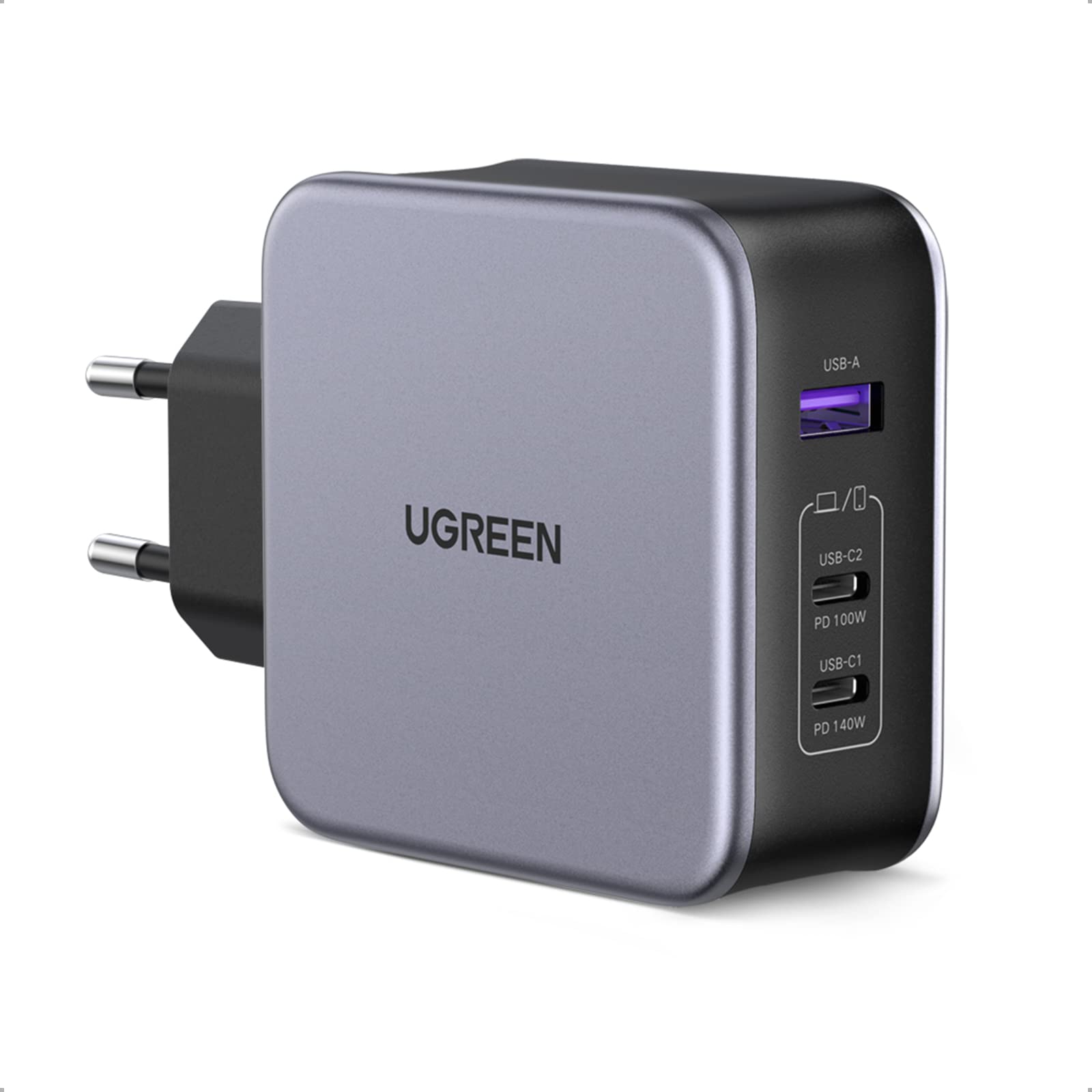 Ugreen Nexode 140W USB Type-C QC 4.0 PD 3.1 GaN 3 Portlu Hızlı