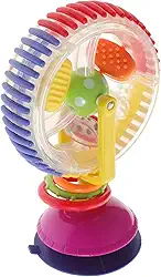 Toyvian Ventosa Roda Gigante Andadores e Centro De Atividades Brinquedos De Bebê De Alto Contraste Andador De Bebê Brinquedo De Empurrar Plástico Sucção Girar Círculo De Arco-íris