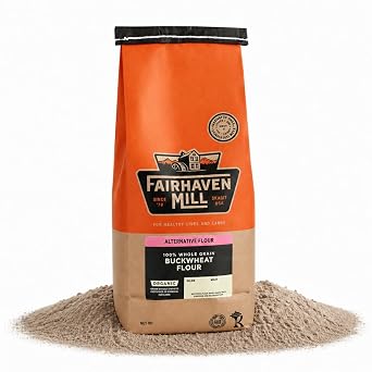 Fairhaven Mill Organic Buckwheat Flour, 2 lbs | Whole Grain, Naturally Gluten-Free, USDA Organic Certified, USA Grown and Milled